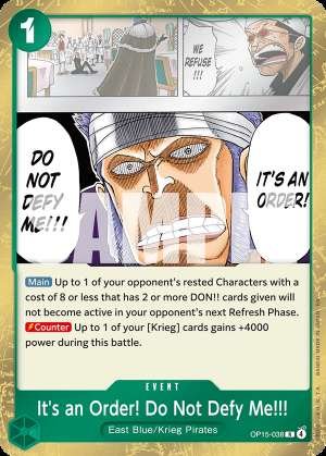 It's an Order! Do Not Defy Me!!!