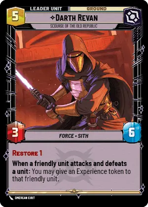 Darth Revan Scourge of the Old Republic