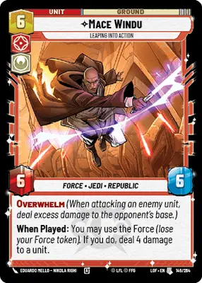 Mace Windu Leaping into Action