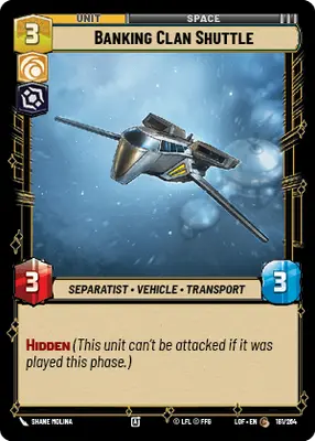 Banking Clan Shuttle
