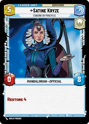 Satine Kryze Standing on Principles