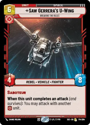 Saw Gerrera's U-Wing Breaking the Rules