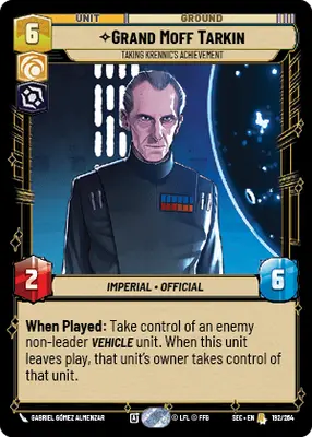 Grand Moff Tarkin Taking Krennic's Achievement