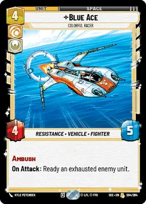 Blue Ace Colorful Racer