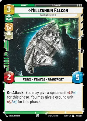 Millennium Falcon Dodging Patrols