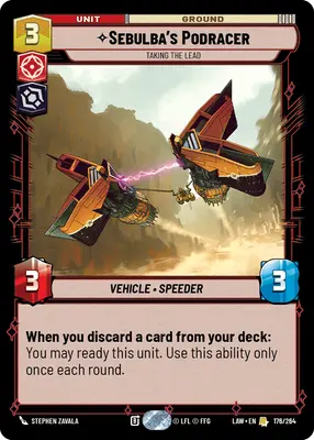 Sebulba's Podracer Taking the Lead