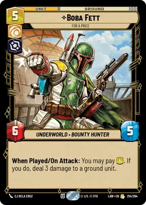 Boba Fett For a Price