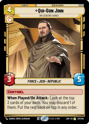 Qui-Gon Jinn Influencing Chance