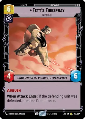 Fett's Firespray In Pursuit