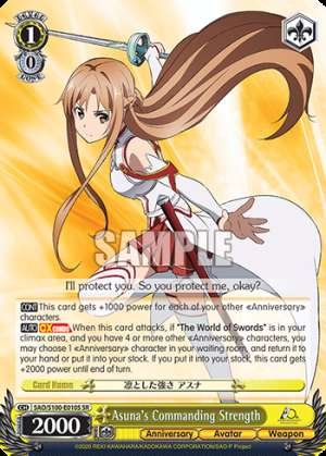 Asuna's Commanding Strength