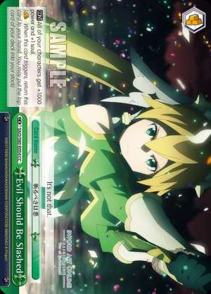 Evil Should Be Slashed