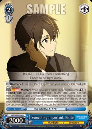 Something Important, Kirito