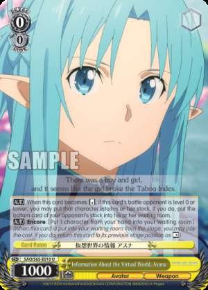 Information About the Virtual World, Asuna