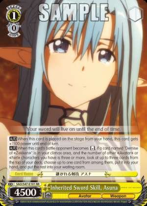 Inherited Sword Skill, Asuna