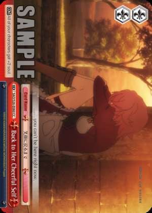 Back to Her Cheerful Self