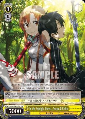 In the Sunlight Forest, Asuna & Kirito