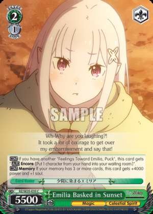 Emilia Basked in Sunset