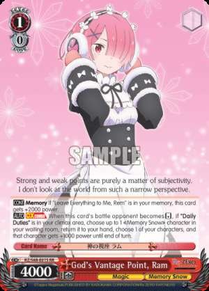 God's Vantage Point, Ram