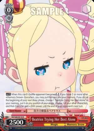 Beatrice Trying Her Best Alone