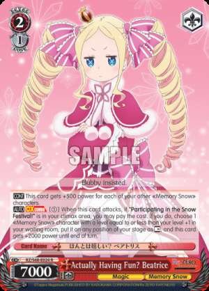 Actually Having Fun? Beatrice