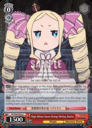 Magic-Release Season Strategy Meeting, Beatrice