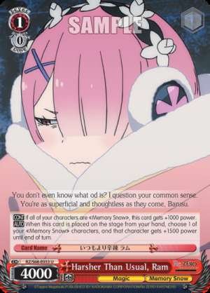 Harsher Than Usual, Ram