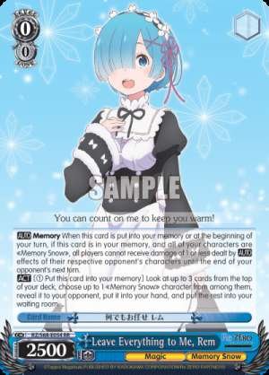 Leave Everything to Me, Rem