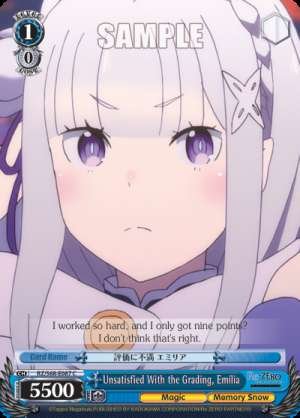 Unsatisfied With the Grading, Emilia