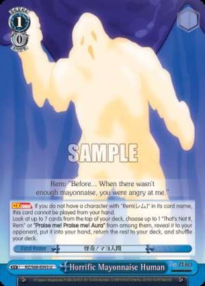 Horrific Mayonnaise Human