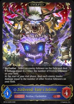 Zizdvend, Fate's Arbiter