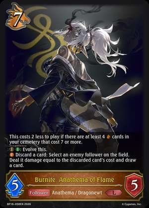 Burnite, Anathema of Flame