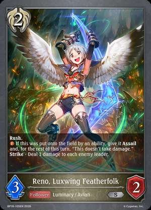 Reno, Luxwing Featherfolk