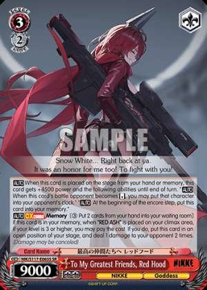 To My Greatest Friends, Red Hood