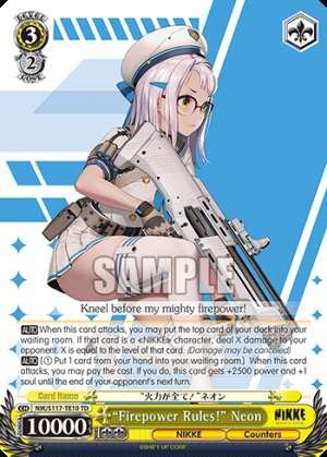 “Firepower Rules!” Neon