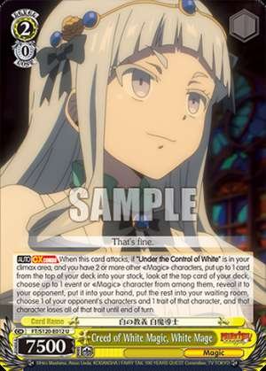 Creed of White Magic, White Mage