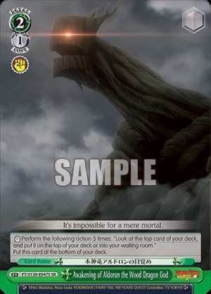 Awakening of Aldoron the Wood Dragon God