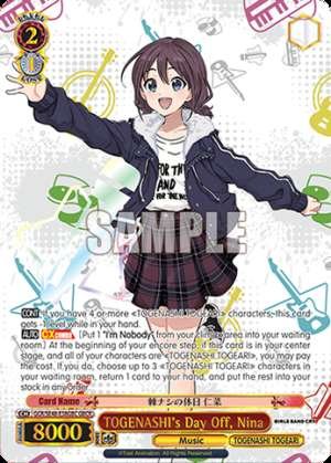 TOGENASHI's Day Off, Nina