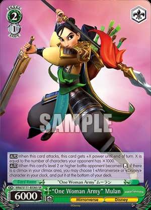 “One Woman Army” Mulan