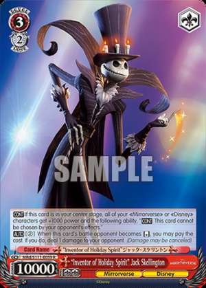 “Inventor of Holiday Spirit” Jack Skellington