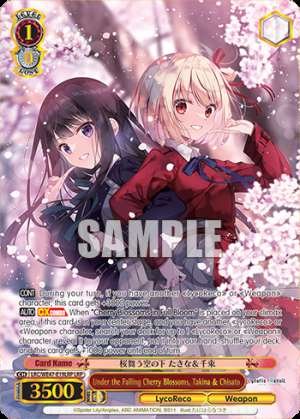 Under the Falling Cherry Blossoms, Takina & Chisato
