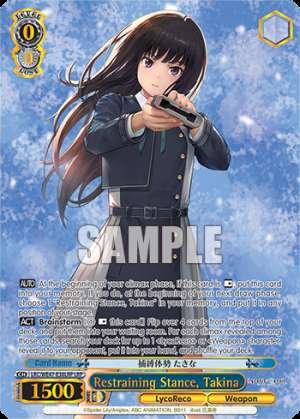 Restraining Stance, Takina
