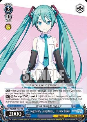 Legendary Songstress, Hatsune Miku