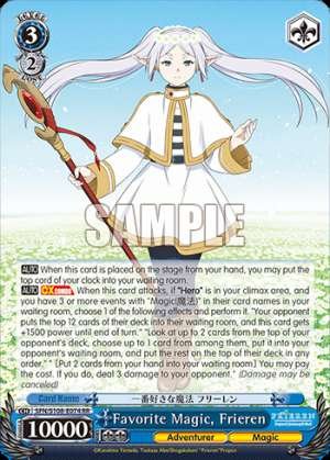 Favorite Magic, Frieren