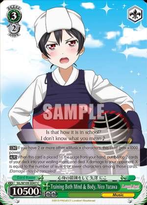 Training Both Mind & Body, Nico Yazawa