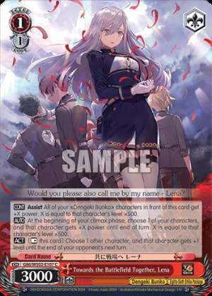 Towards the Battlefield Together, Lena