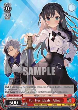 For Her Ideals, Alina
