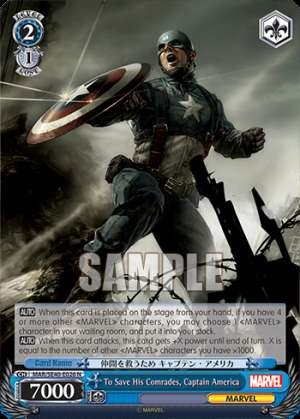 To Save His Comrades, Captain America