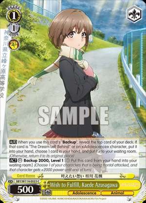 Wish to Fulfill, Kaede Azusagawa