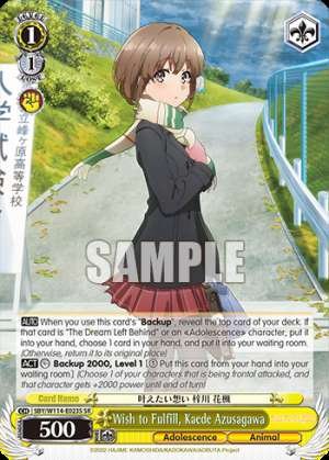 Wish to Fulfill, Kaede Azusagawa