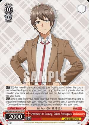 Sentiments to Convey, Sakuta Azusagawa